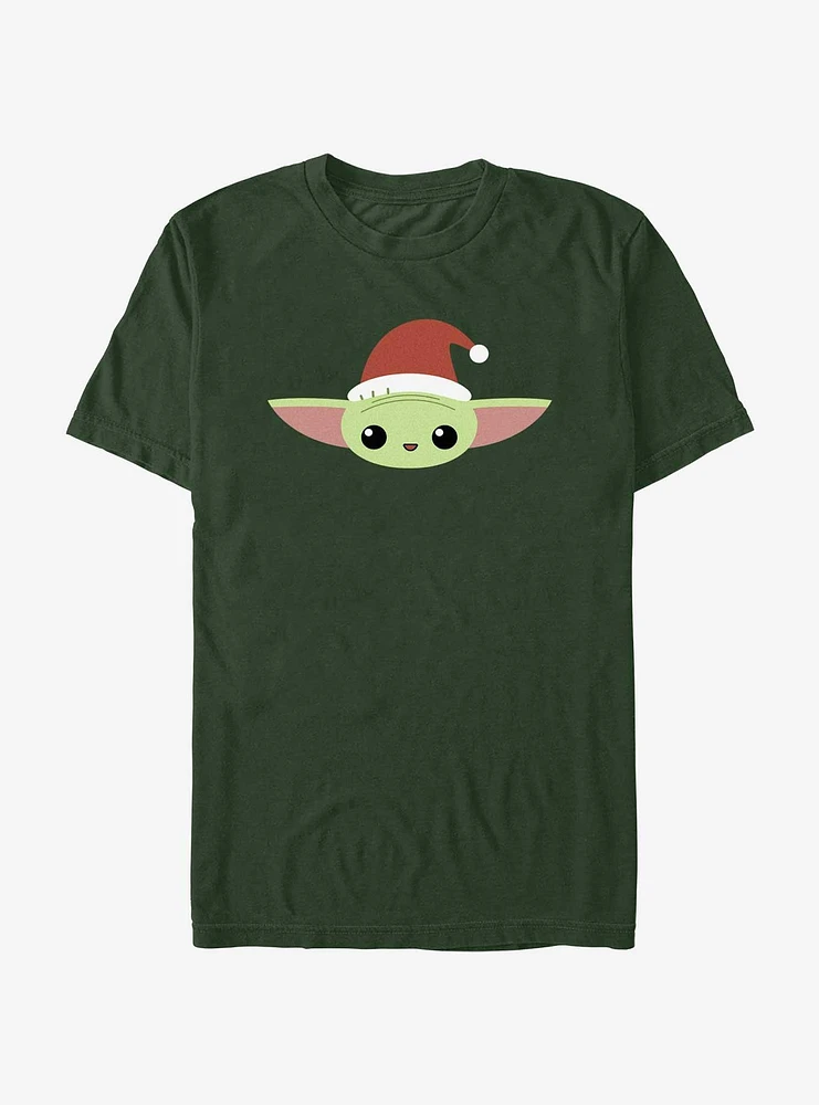 Star Wars The Mandalorian Child Santa Hat Extra Soft T-Shirt