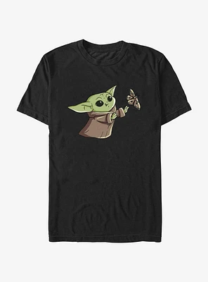 Star Wars The Mandalorian Grogu Yummy Butterfly T-Shirt