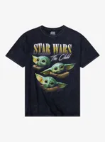 Star Wars The Mandalorian Child Retro Portrait T-Shirt