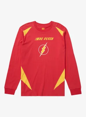 DC Comics The Flash Colorblock Panel Long Sleeve T-Shirt - BoxLunch Exclusive