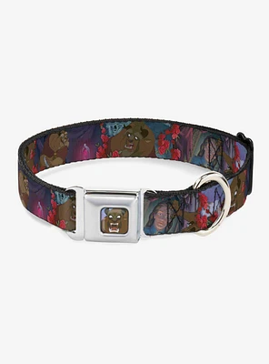 Disney Beauty And The Beast Roses Seatbelt Buckle Dog Collar