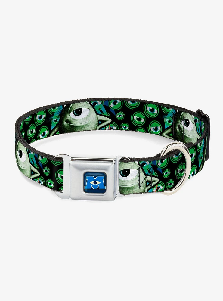 Disney Pixar Monsters Inc. Mike Poses Seatbelt Buckle Dog Collar