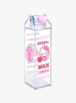 Sanrio Hello Kitty Strawberry Milk Carton Water Bottle