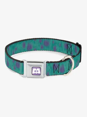 Disney Pixar Monsters Inc. Sulley Bounding Spots Seatbelt Buckle Pet Collar