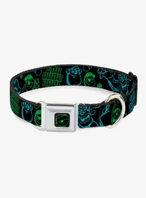 Disney Pixar Monsters Inc. Sully Mike Poses Grrrrr Seatbelt Buckle Pet Collar