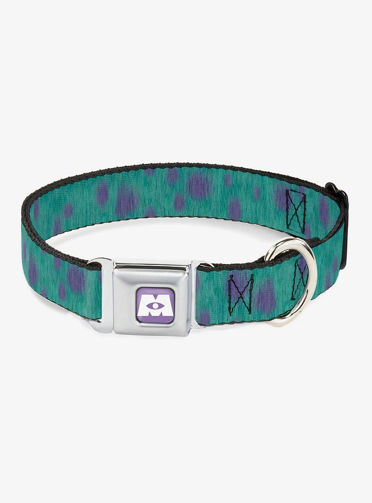 Disney Pixar Monsters Inc. Sulley Bounding Spots Seatbelt Buckle Dog Collar