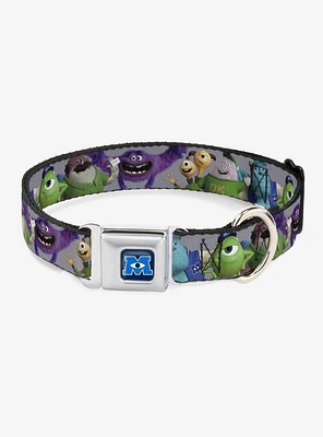 Disney Pixar Monsters University Character Lineup Seatbelt Buckle Dog Collar