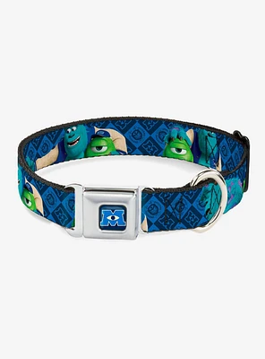 Disney Pixar Monsters University Sulley Mike Poses Seatbelt Buckle Dog Collar