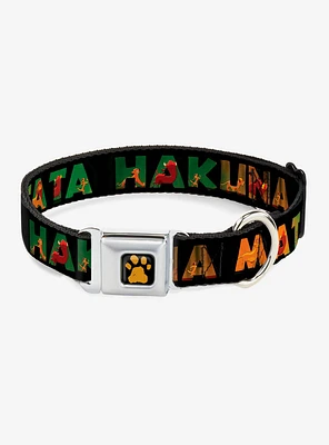 Disney The Lion King Hakuna Matata Scenes Seatbelt Buckle Dog Collar