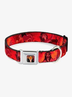 Disney The Lion King Simba Scar Battle Scene Seatbelt Buckle Dog Collar