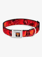 Disney The Lion King Simba Scar Battle Scene Seatbelt Buckle Dog Collar