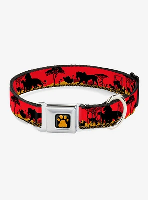 Disney The Lion King Mufasa Simba Just Cant Wait To Be Seatbelt Buckle Dog Collar