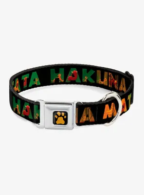 Disney The Lion King Hakuna Matata Scenes Seatbelt Buckle Pet Collar