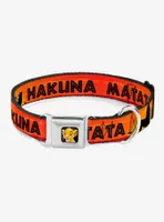 Disney The Lion King Hakuna Matata Sunset Seatbelt Buckle Pet Collar