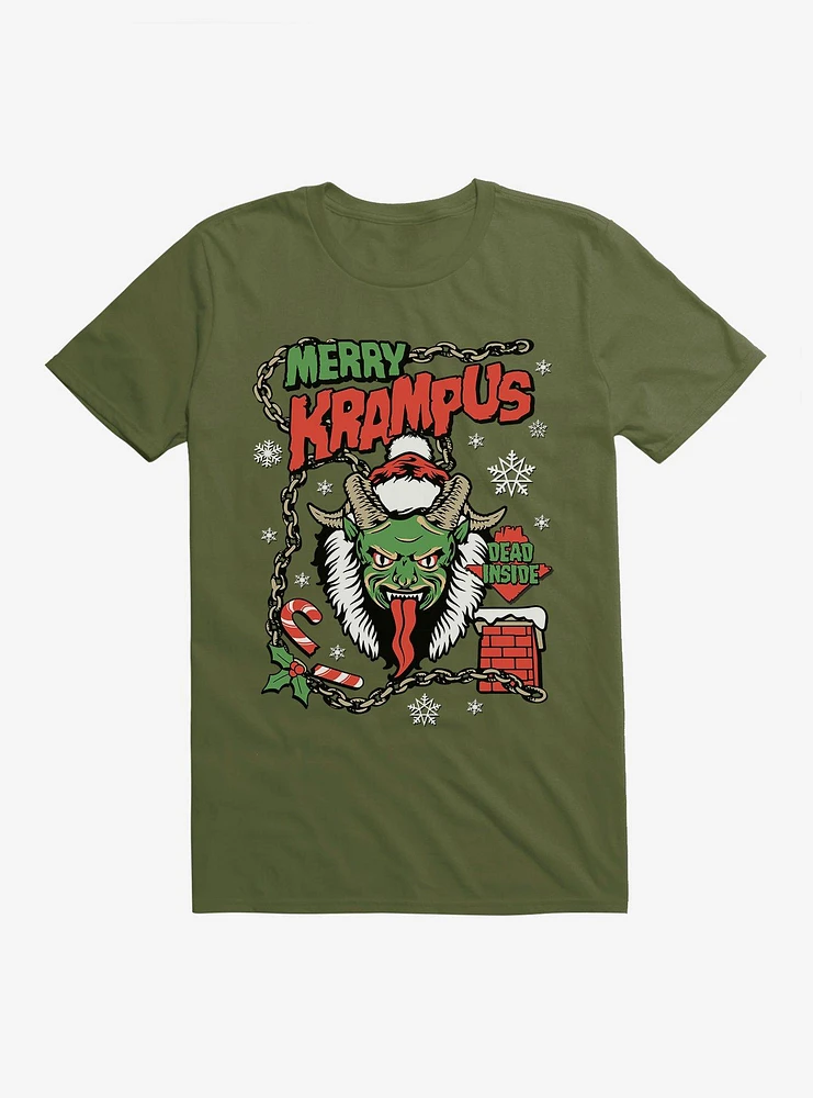 Merry Krampus Dead Inside T-Shirt