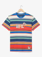 Looney Tunes Wile. R Coyote & Road Runner Striped T-Shirt