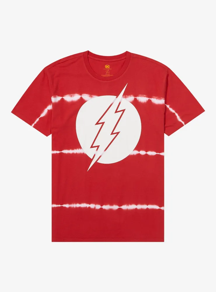 DC Comics The Flash Logo Linear Tie-Dye T-Shirt - BoxLunch Exclusive
