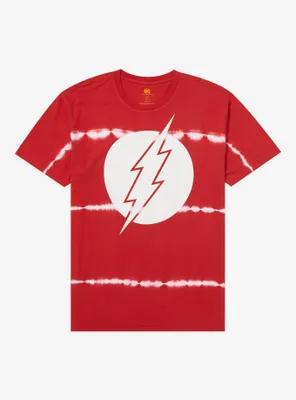 DC Comics The Flash Logo Linear Tie-Dye T-Shirt - BoxLunch Exclusive