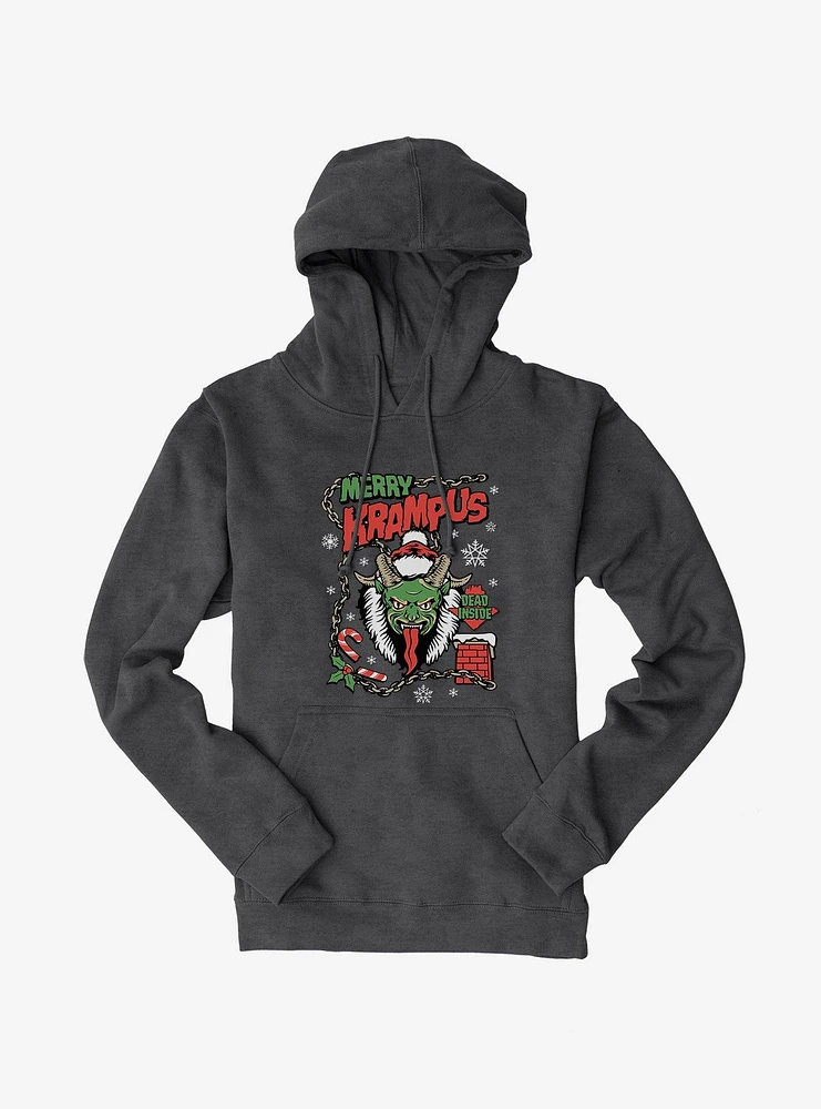 Merry Krampus Dead Inside Hoodie