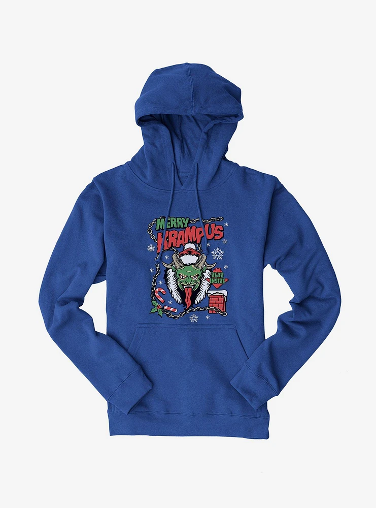 Merry Krampus Dead Inside Hoodie