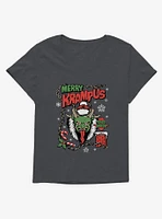 Merry Krampus Dead Inside Girls T-Shirt Plus