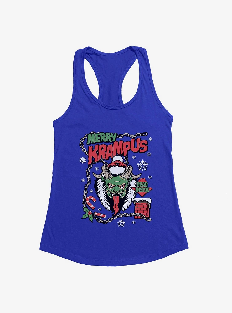 Merry Krampus Dead Inside Girls Tank