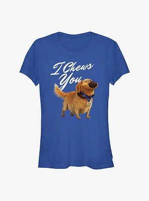 Disney Pixar Up Dug I Chews You Girls T-Shirt