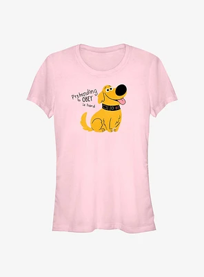 Disney Pixar Up Dug Pretending To Obey Girls T-Shirt