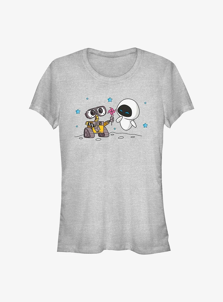 Disney Pixar Wall-E Chibi and Eve Girls T-Shirt