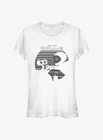 Disney Pixar Wall-E Eve and Silhouettes Girls T-Shirt