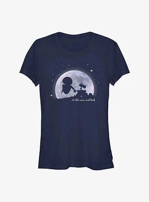 Disney Pixar Wall-E Moonlit Lovers and Eve Girls T-Shirt