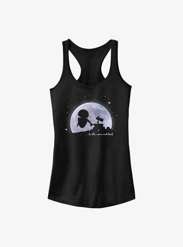 Disney Pixar Wall-E Moonlit Lovers and Eve Girls Tank