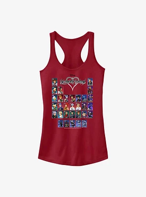 Kingdom Hearts Table of Characters Girls Tank