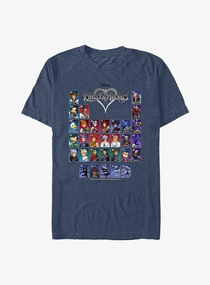 Kingdom Hearts Table of Characters T-Shirt