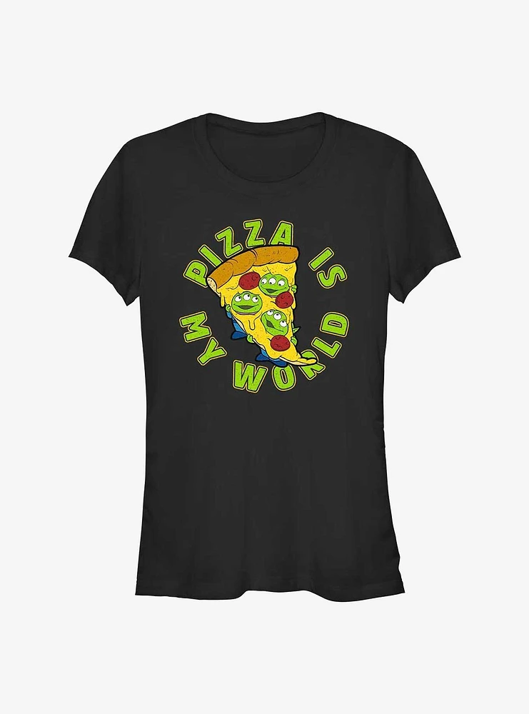 Disney Pixar Toy Story Pizza Is My World Girls T-Shirt