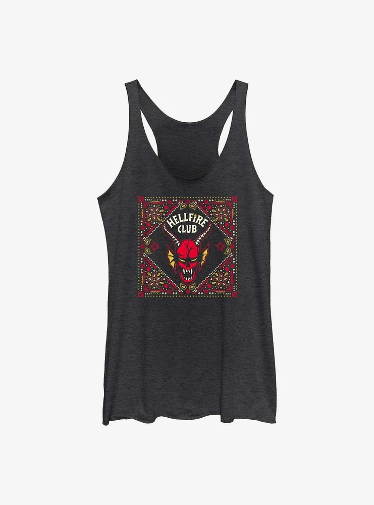 Stranger Things Hellfire Club Pattern Girls Tank