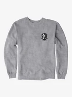 Wednesday Nevermore Academy Crest Sweatshirt