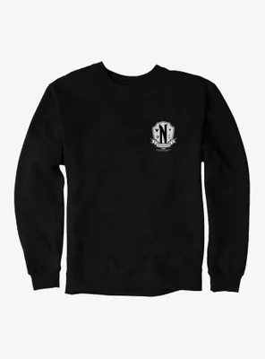 Wednesday Nevermore Academy Crest Sweatshirt