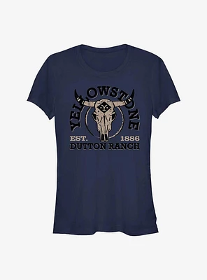 Yellowstone Skull Logo Girls T-Shirt
