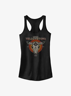 Yellowstone Skull Icon Girls Tank