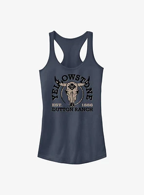 Yellowstone Skull Logo Girls Tank