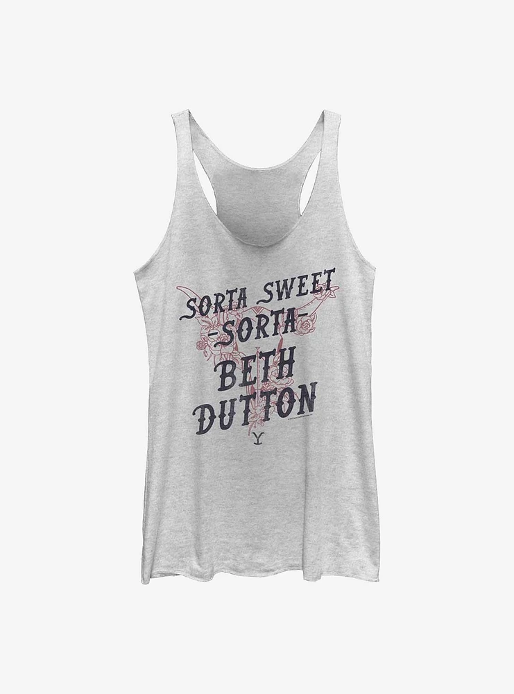 Yellowstone Sorta Sweet Beth Dutton Girls Tank