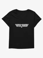 Top Gun Metal Logo Womens T-Shirt Plus