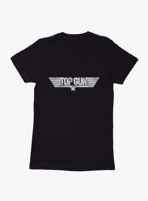 Top Gun Metal Logo Womens T-Shirt