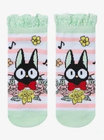 Studio Ghibli Kiki's Delivery Service JiJi Stripe No-Show Socks