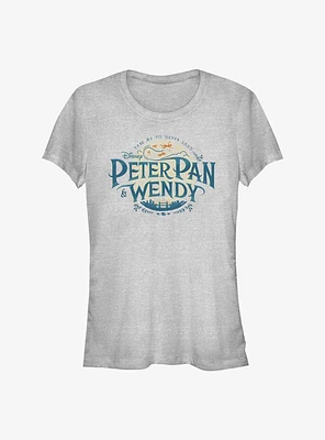 Disney Peter Pan & Wendy Movie Title Badge Girls T-Shirt