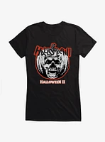 Halloween II Pumpkin Skull Girls T-Shirt