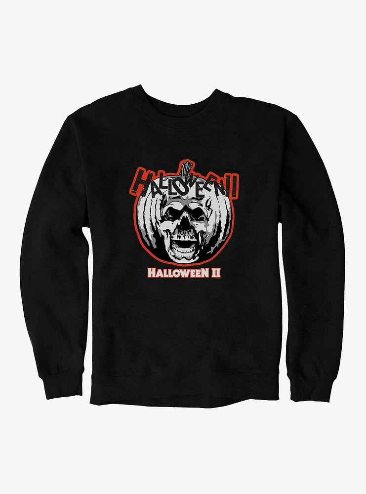 Halloween II Pumpkin Skull Sweatshirt