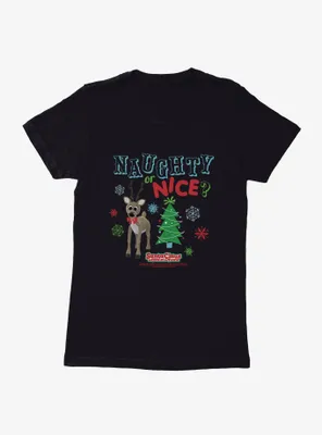 Santa Claus Is Comin' To Town! Naughty Or Nice? Womens T-Shirt