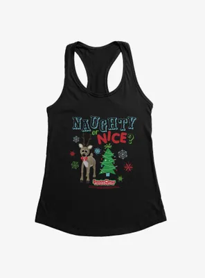 Santa Claus Is Comin' To Town! Naughty Or Nice? Womens Tank Top